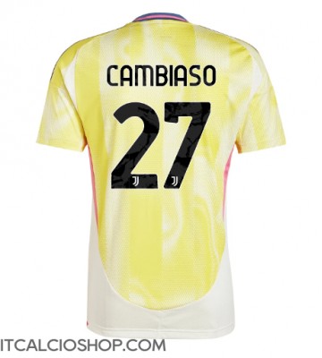 Juventus Andrea Cambiaso #27 Seconda Maglia 2024-25 Manica Corta